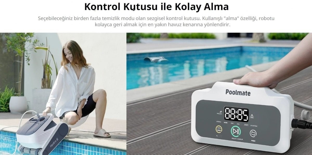 Hydro6 geri çağırma ve asansör modu ile kolay kullanım