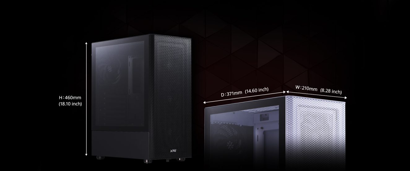 Xpg Valor Mesh Rgb Siyah Mid Tower 650w 80+ Bronze Gaming Kasa H10