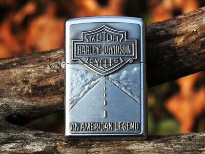 Zippo Lighter - Harley Davidson - American Legend - Bar and Shield - Model 20229