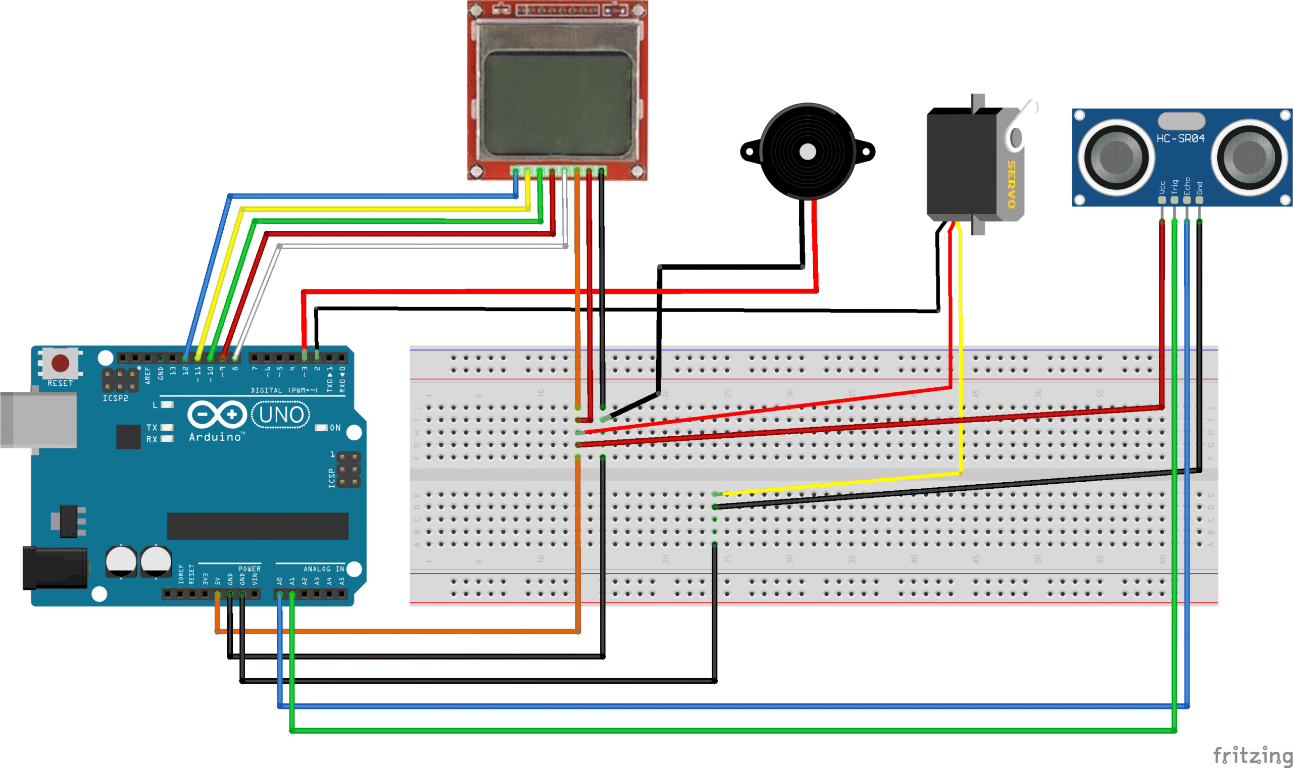 Arduino radar yapımı