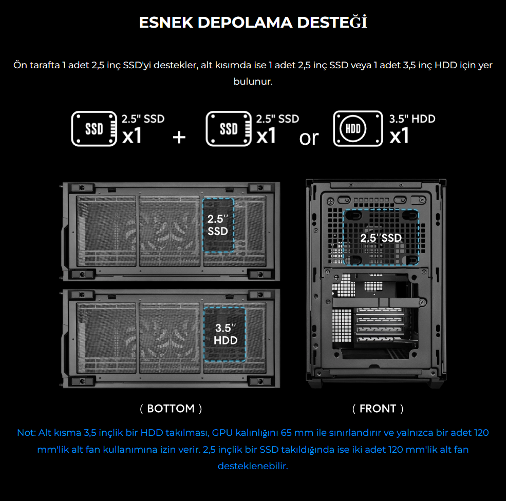 Lian Li B4 Ahşap Beyaz mATX Kasa 