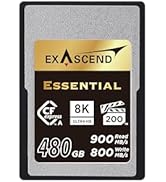 Exascend Essential 480GB CFexpress Tip A 800MB/s Yazma 900MB/s 8K Ultra HD Sunan VPG200 Oku...