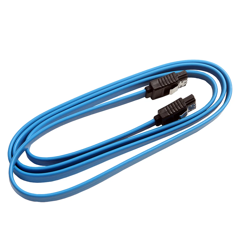 SATA III SATA3 SATA 3.0 Data Cable Straight Hard Drive cable + Locking Clips