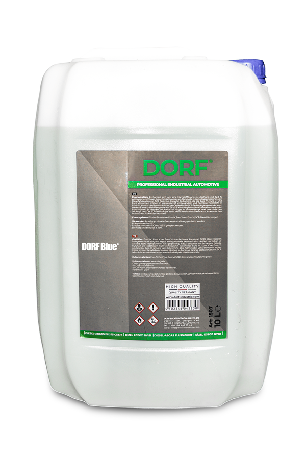 DORF Blue Dizel Egzoz Emisyon Düşürücü Sıvı ISO 22241 Onaylı Üre Solüsyonu Gagalı 10 Litre