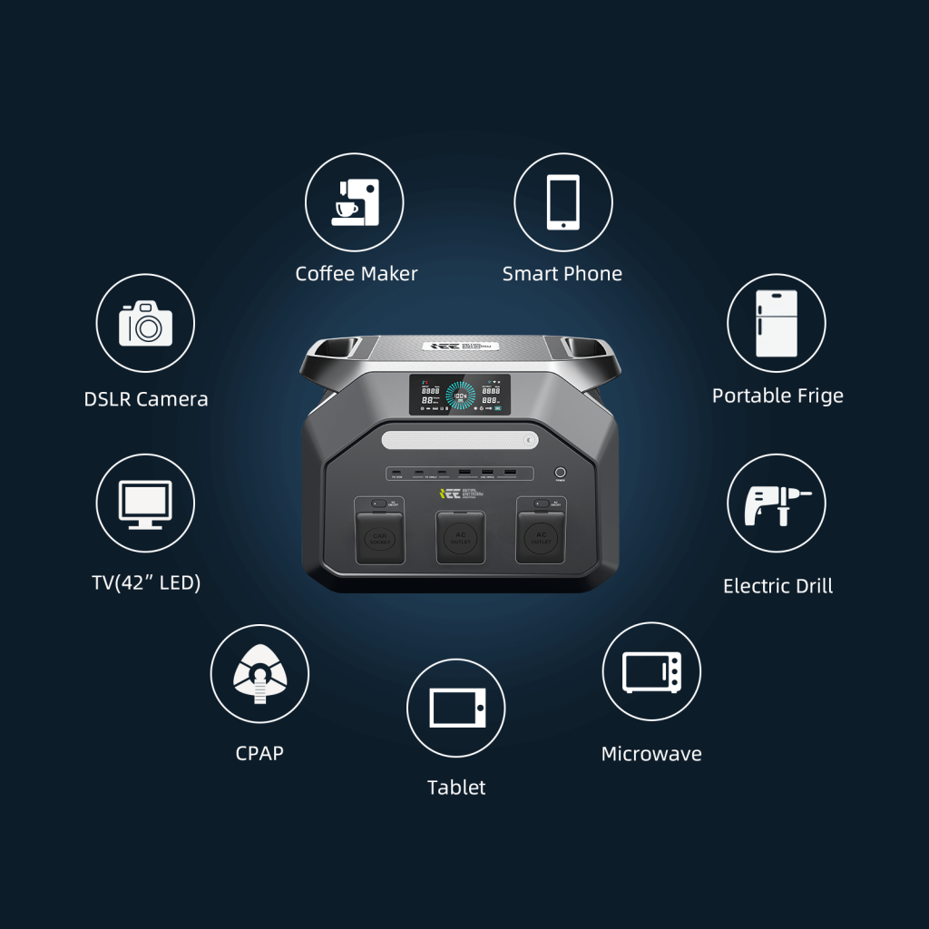 ieetek p1800 taşınabilir elektrik santrali güneş jeneratörü