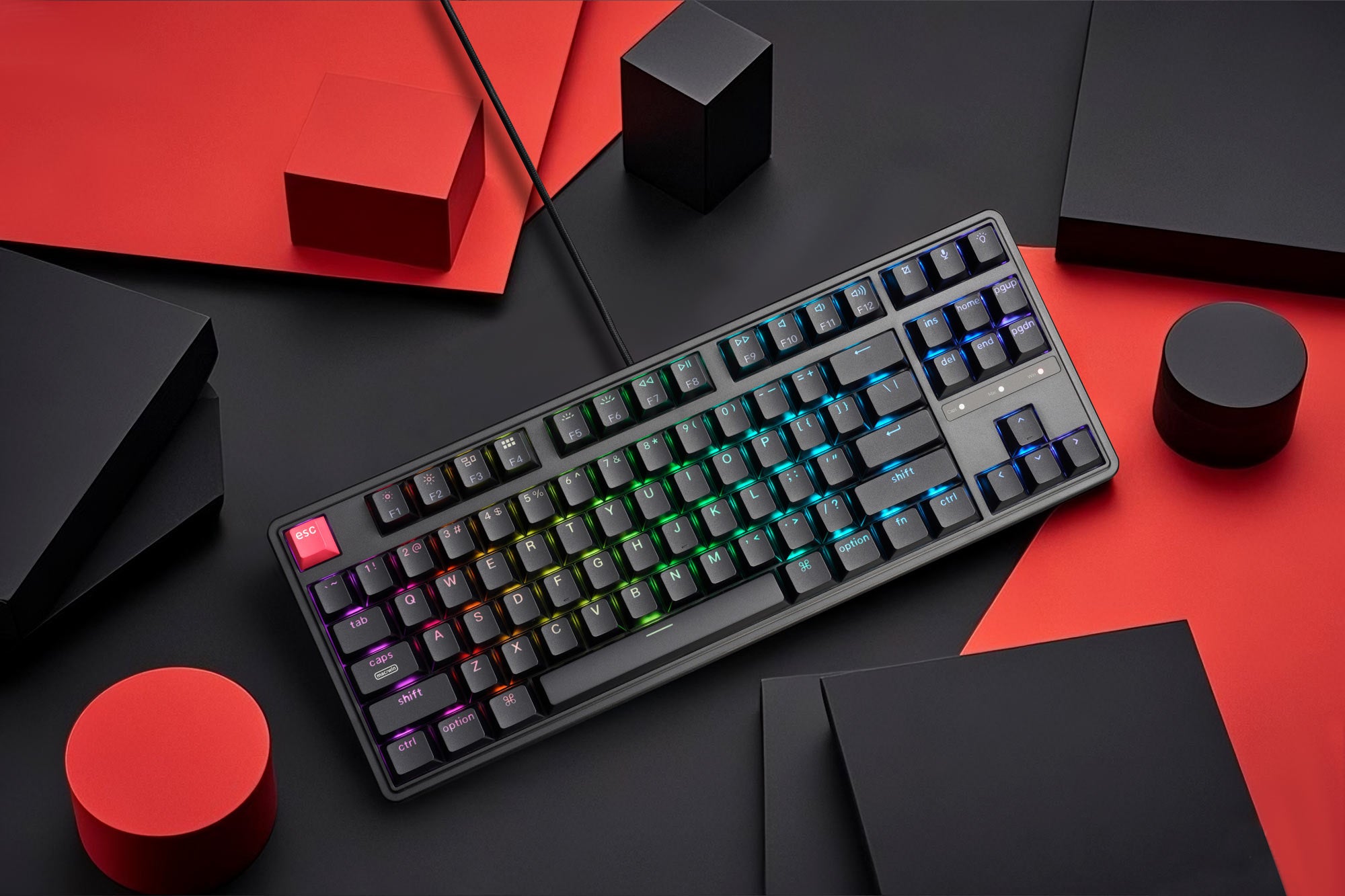 Keychron C3 Pro 8K, klasik TKL (%80) düzenine ve QMK Fiyatı