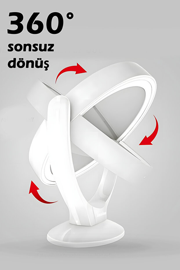 LED Işıklı Makyaj Aynası Şarjlı 7x Büyüteçli Dokunmatik Taşınabilir - 3