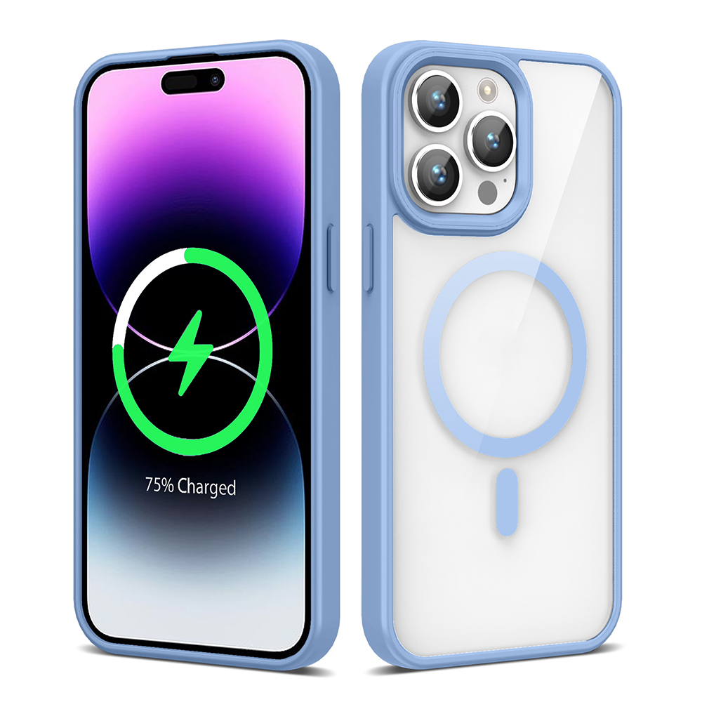 Apple iPhone 14 Pro Max Kılıf M-safe Wireless Şarj Özellikli Silikon Zore Ege Kapak - 5