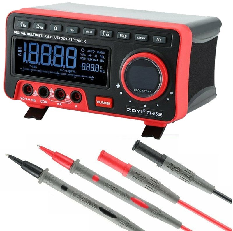 Zoyi ZT-5566 Dijital Ekranlı Masaüstü Ölçü Aleti + Bluetooth Hoparlör