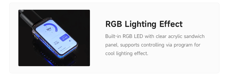 ESP32-C6 LCD 1.47 RGB LED ışık efekti animasyonu