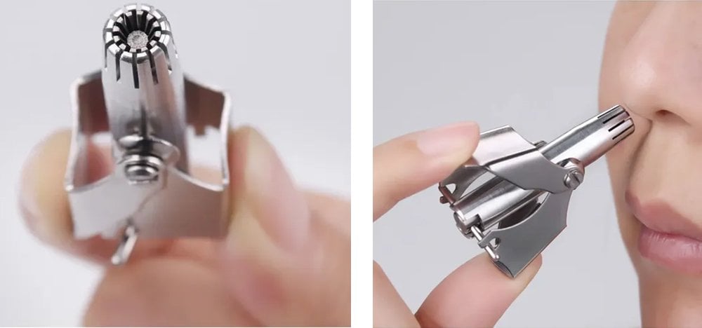 Powermaster PM-21009 Paslanmaz Çelik Manuel Burun Kıl Temizleme Tüy Alma Aleti