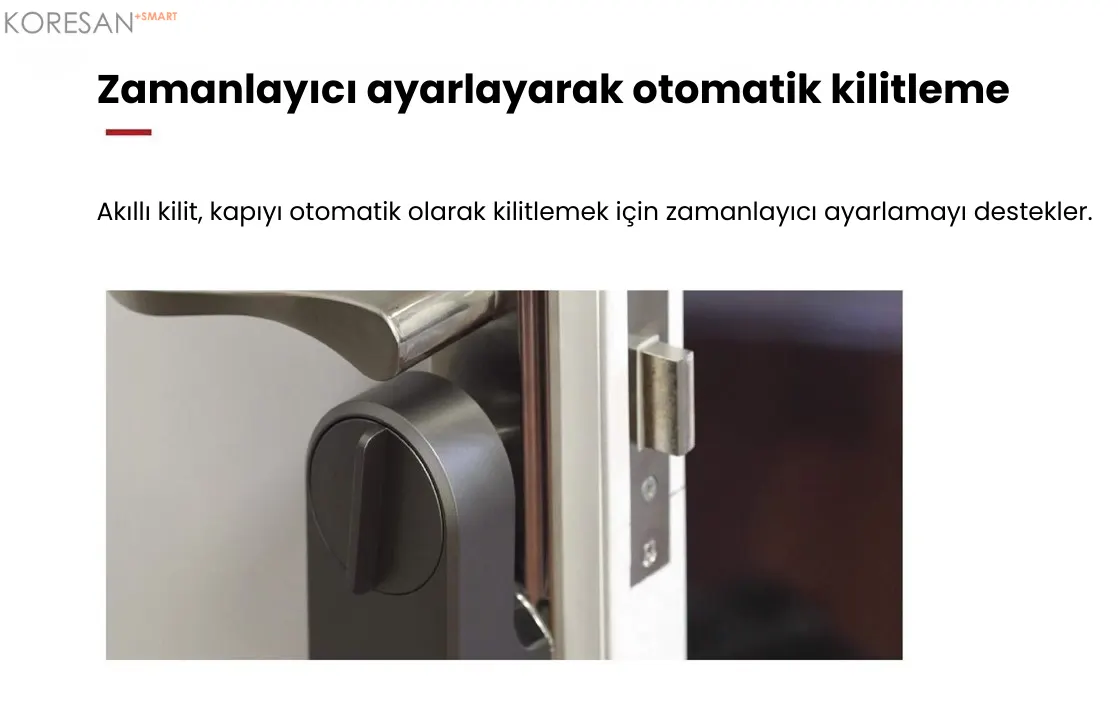 FX101 Tuya WiFi Akıllı Kapı Kilidi – Parmak İzi, Şifre ve Kumandalı