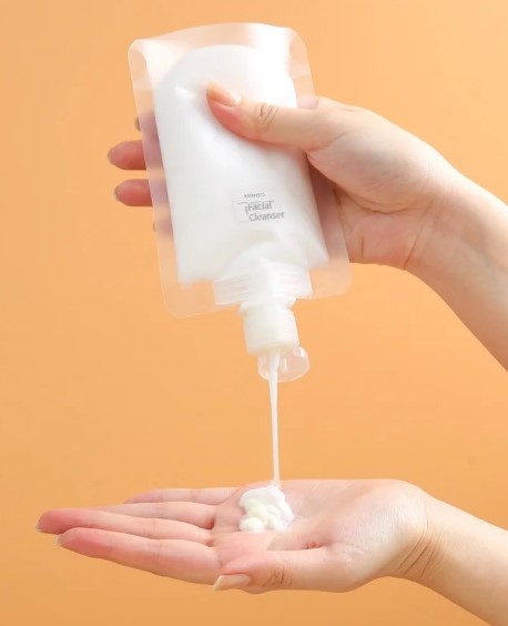 3 Adet 100ml Krem Şampuan Kabı Seti Yan Görünüm