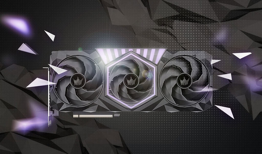 Yüksek performanslı ve şık oyun ekran kartı, gelişmiş soğutma sistemi ve parlak LED aydınlatma, yüksek grafik performansı ve oyun deneyimi için ideal.