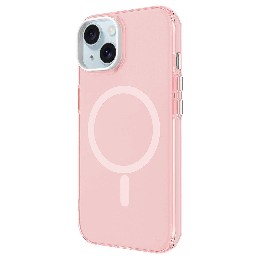 Apple iPhone 15 Plus Kılıf Zore M-safe Şarj Özellikli Buzlu Transparan C-Pro Sert Kapak - 14