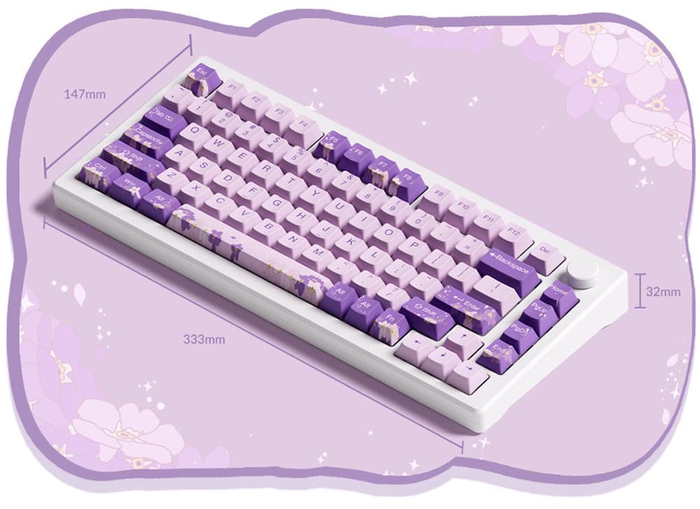 Akko Mod 007 He Pc Purple Melody Hall Effect Klavye H12