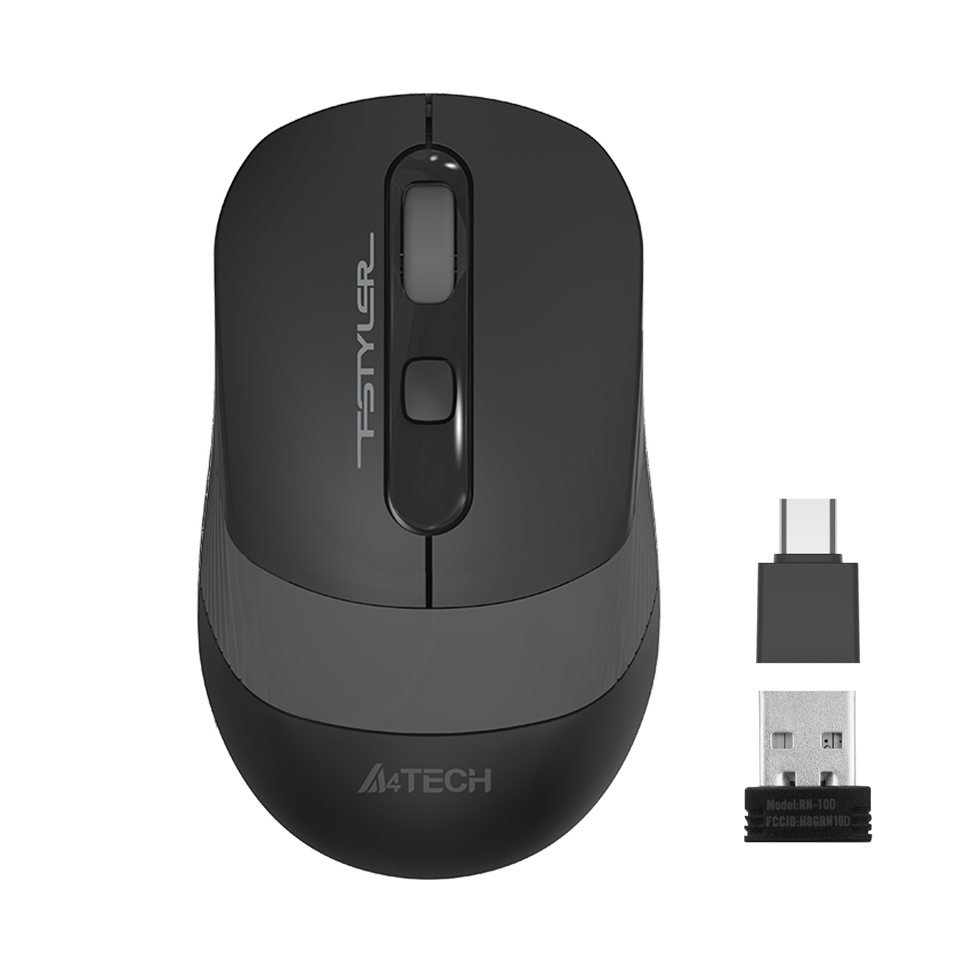 A4 TECH FG10CS SARJLI OPTIK MOUSE SILENT GRİ 2000 DPI