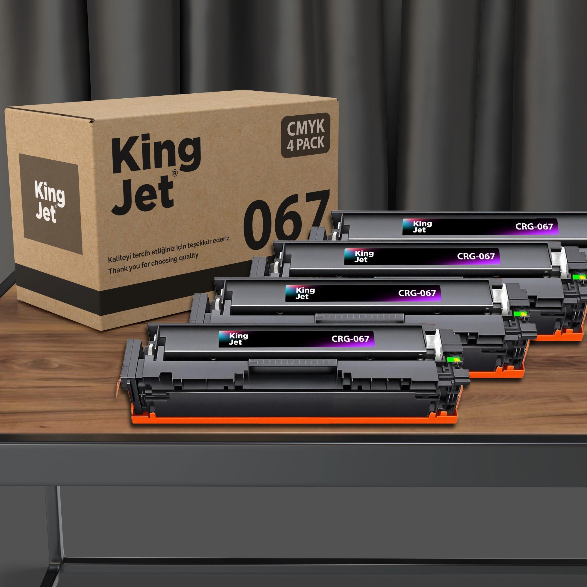 KingJET CRG-067 uyumlu çipli toner 20'li paket