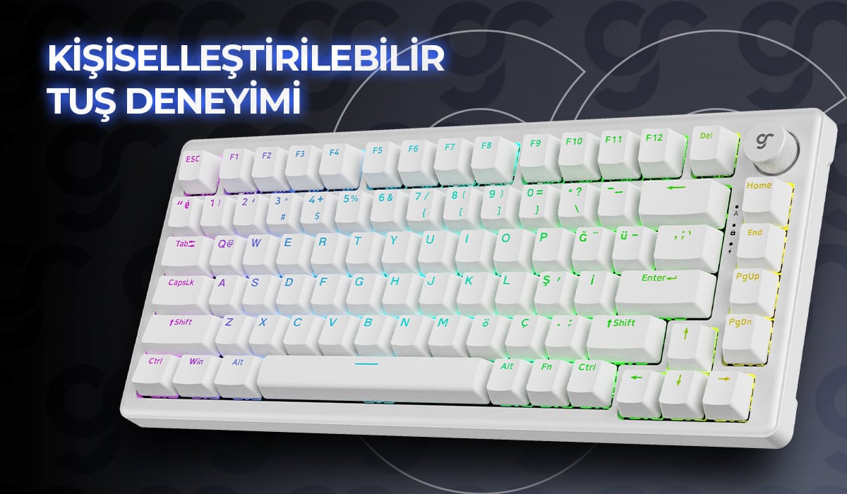 GameRaider K1 HE Grey Gaming Klavye H4