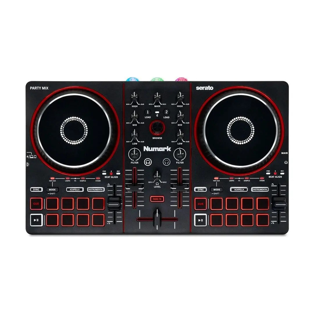 numark party mix ııı — üst görünüm
