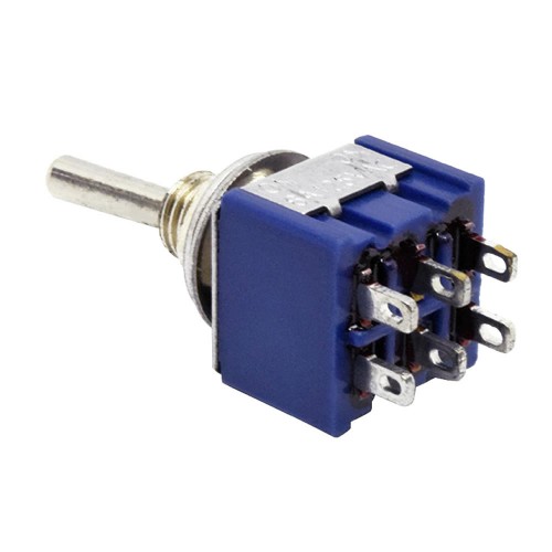 MTS-203 Mini Toggle Çift Anahtar 3A 250V ON / OFF / ON 6 Pin 3 Pozisyon Su Geçirmez Başlık Kapak Endüstriyel Kontrol Otomobil Mekanik Switch