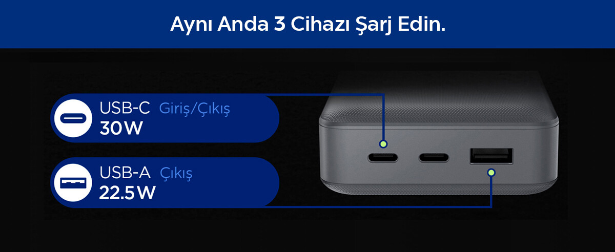 Üç Cihazı Aynı Anda Şarj Et