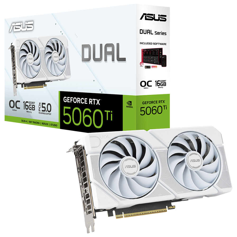 Asus Dual 16GB RTX 5060 Ti 128 Bit Beyaz Edition Çift Fanlı Fiyatı
