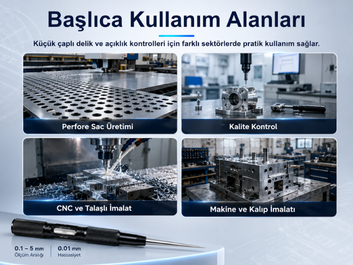 KC-05 konik uçlu delik çap ölçer kullanım alanları