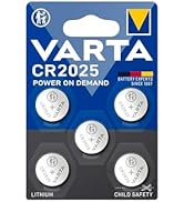 Varta CR2025 düğme pil, 5 adet, isteğe bağlı güç, lityum madalyon, 3 V, çocuklar için güvenli