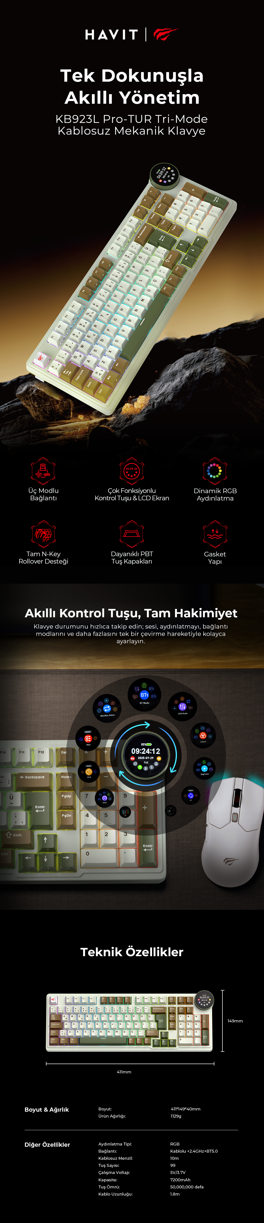 Havit Gamenote KB923L Pro