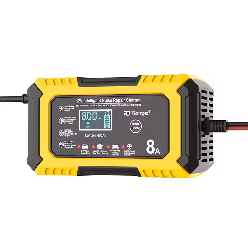 12v 6a akıllı akü şarj cihazı & bakım ünitesi - lcd ekranlı, darbe onarımı, çoklu koruma, 110-240v ac, arabalar, kamyonlar, motosikletler, deniz araçları ve kurşun asit aküler (agm/gel/ ) için, verimli şarj cihazı, güvenilir akü şarj ünitesi Ürün detayları 13