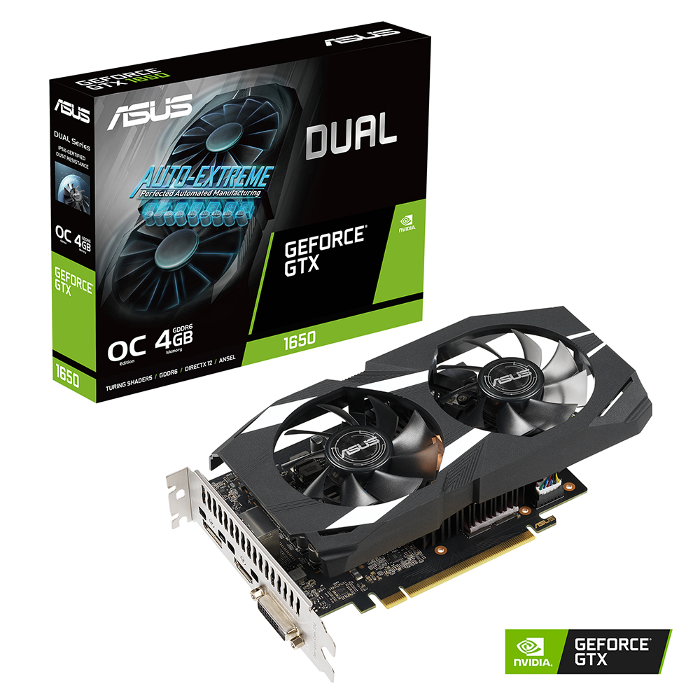 Dual GeForce GTX 1650 OC Edition 4GB GDDR6