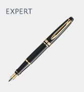 Waterman Expert Dolma Kalem | Parlak Siyah 23 Ayar Altın Süslemeli | İnce Uçlu | Hediye Kutusu