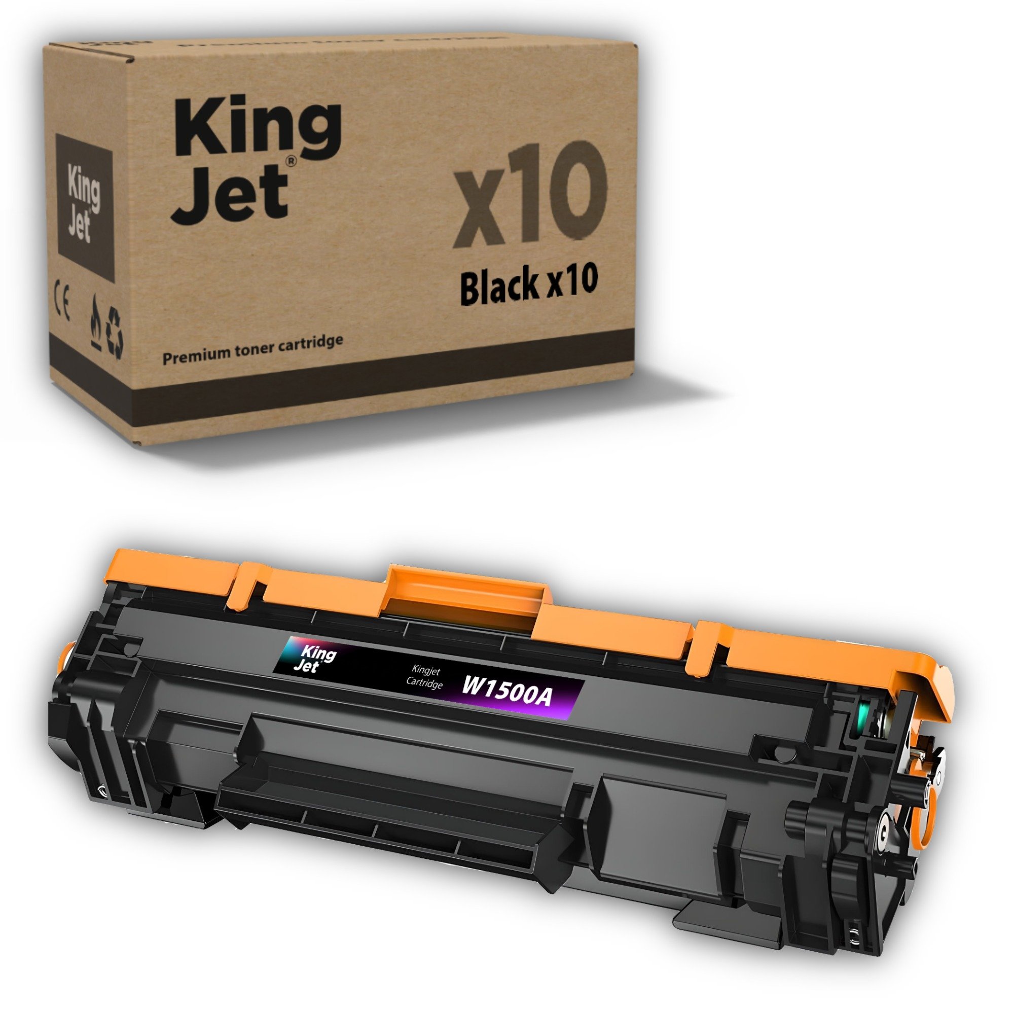 KingJET 150A W1500A uyumlu çipli toner 20'li paket