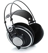 AKG K702 Açık Arka Kulak Üstü Premium Stüdyo Kulaklıklar, Referans Sınıfı Ses, Havadar ve Geniş S...