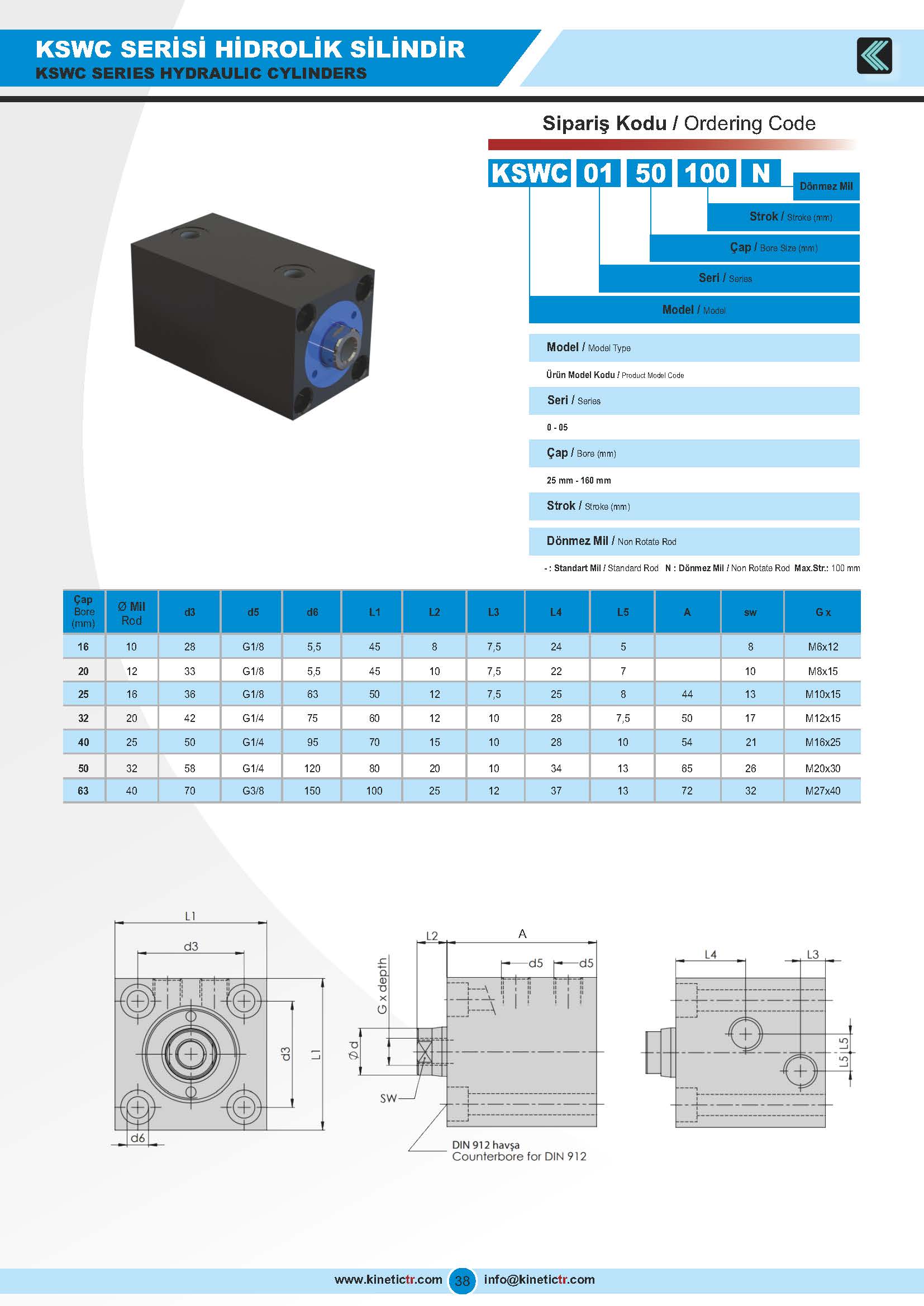 KBZ_05 HİDROLİK BLOK SİLİNDİR KATALOG