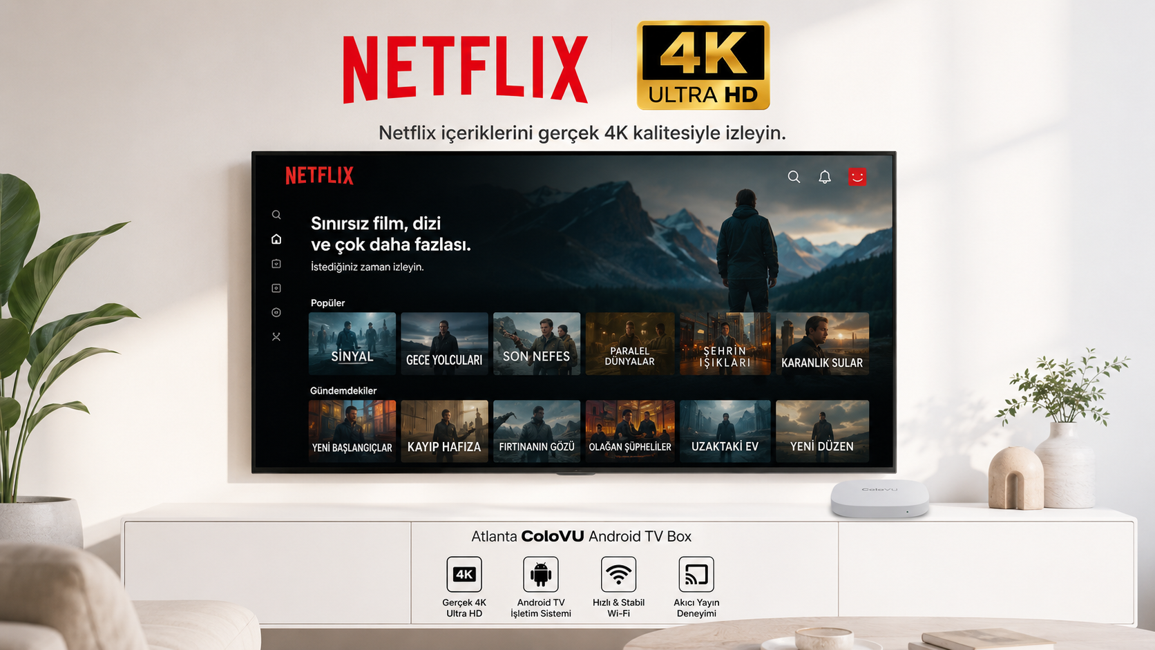 netflix 4k izleme deneyimi