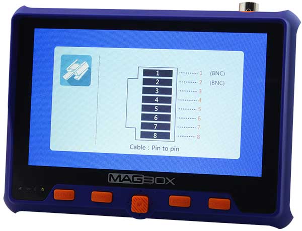 Magbox AHD-TVI-CVI-Analog-HDMI El Tipi Kamera Test Cihazı