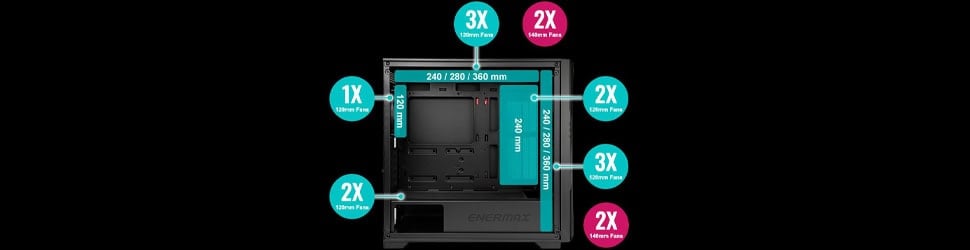 Enermax Starryfort Sf70h Argb Kasa Yh6