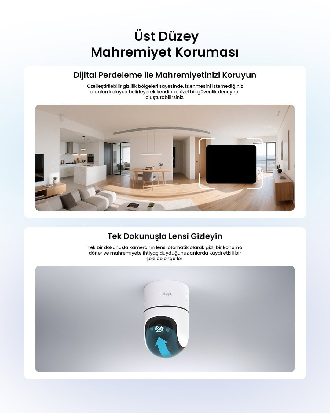 SONOFF CAM Pan-Tilt 2 Akıllı Kamera 360° Derece Hareketli