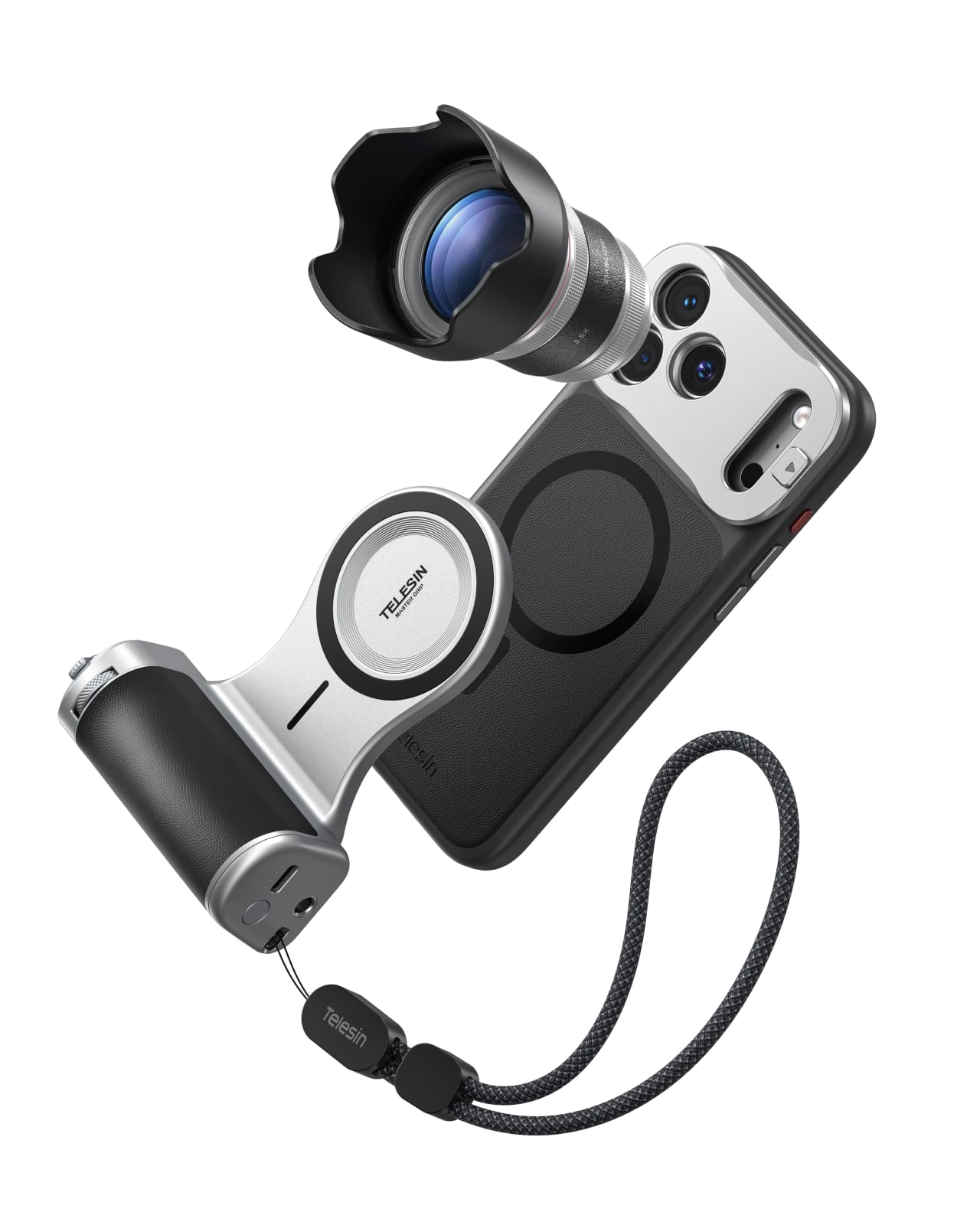 Telesin iPhone 18 Pro Master Grip Kit parcalari