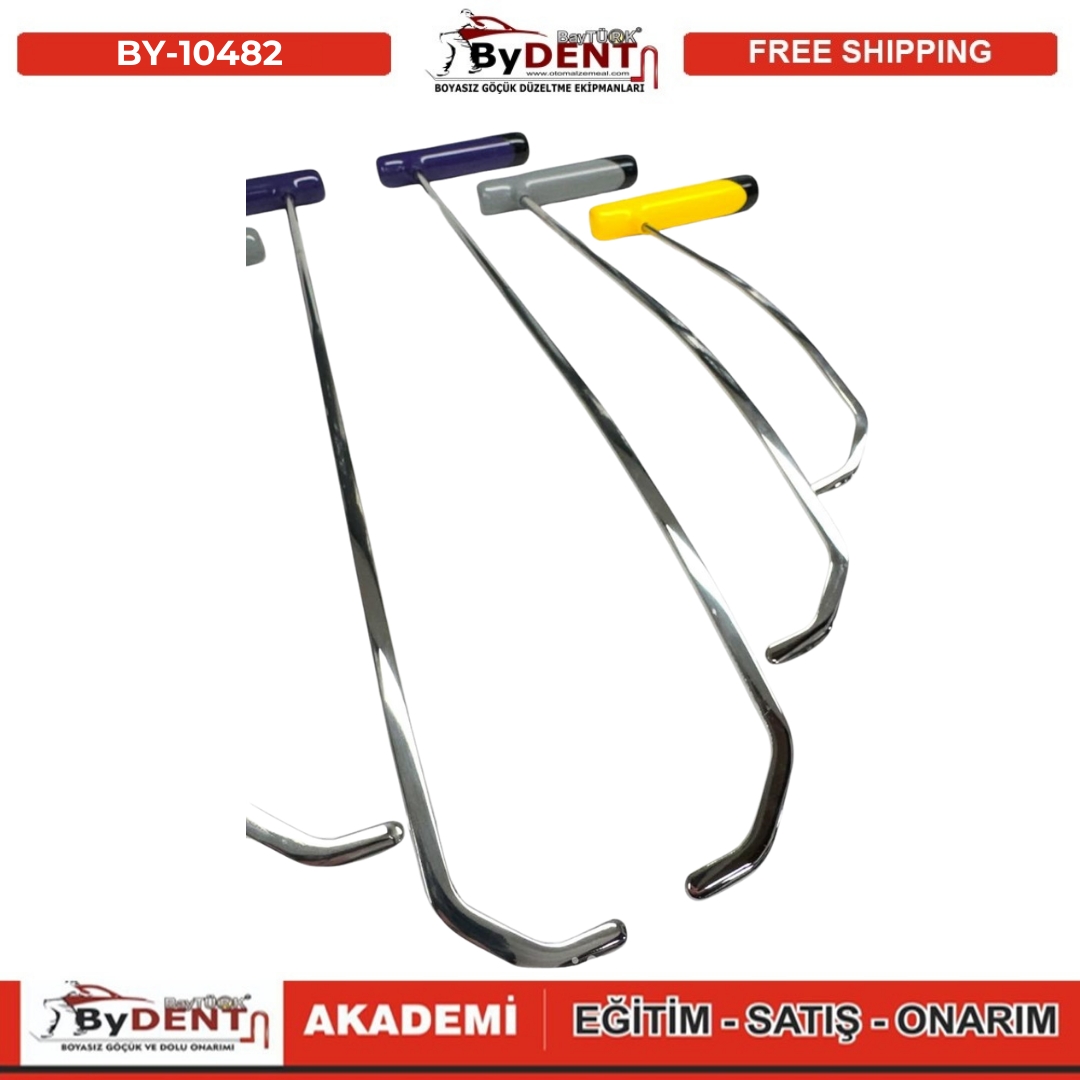 pdr, tools, göçük, düzeltme, kuşak arası, boyasız göçük, boyasız göçük düzeltme, pdr tools, otomalzemeal, bydent, göçük düzeltme ekipmanı,