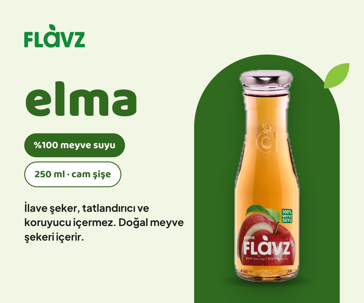 FLAVZ %100 Elma Suyu 250 ml bilgi görseli 1