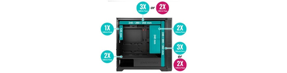 Enermax Starryfort Sf70f A Kasa Yh5
