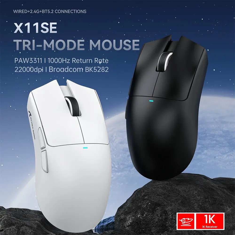 Attack Shark X11SE &Uuml;&ccedil; Modlu Kablosuz Ba�lant�