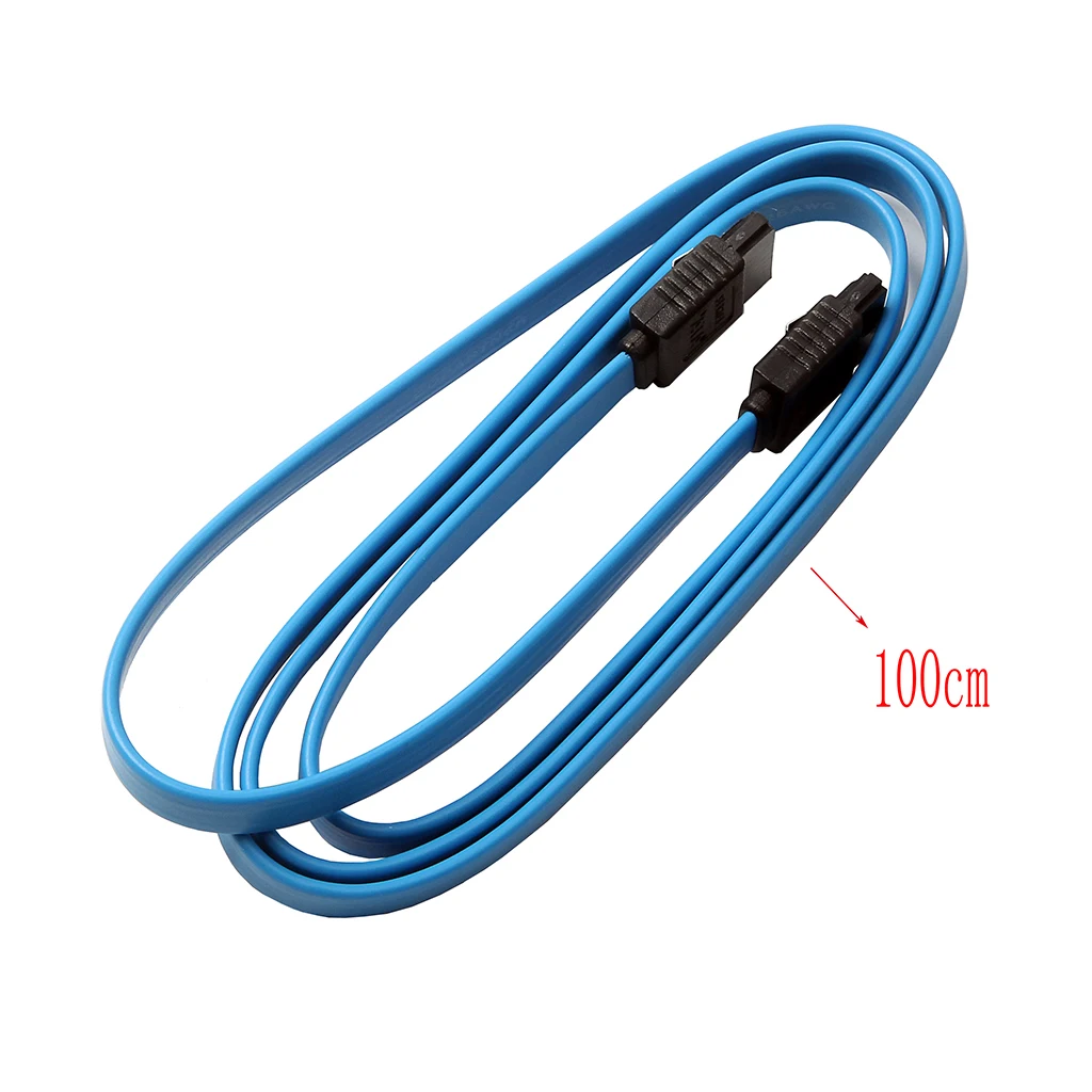 SATA III SATA3 SATA 3.0 Data Cable Straight Hard Drive cable + Locking Clips