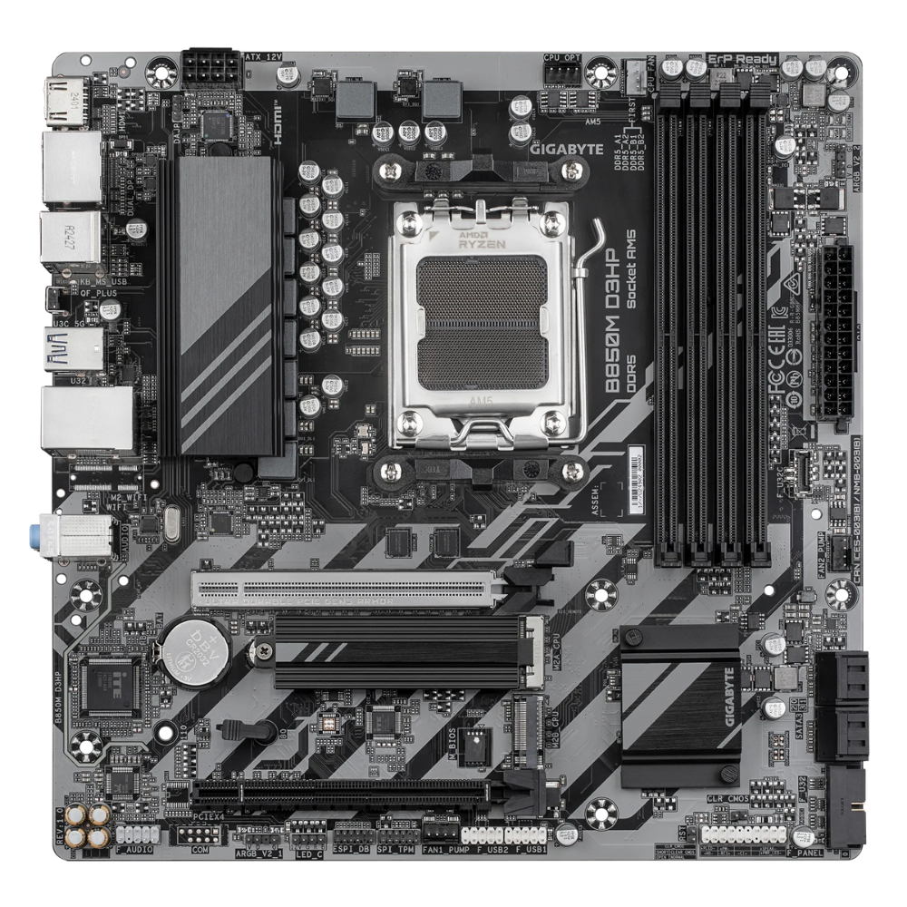 GIGABYTE B850M D3HP DDR5 7600Mhz HDMI/DP MATX AM5