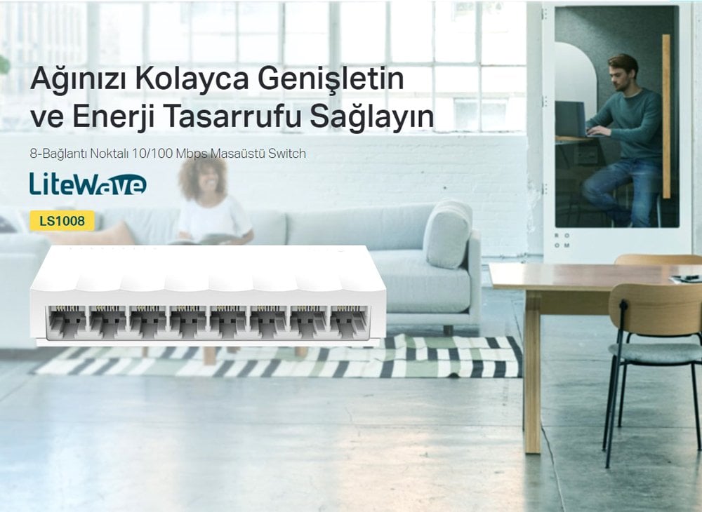 TP-Link LS-1008 8 Port 10 - 100 Mbps Ethernet Switch