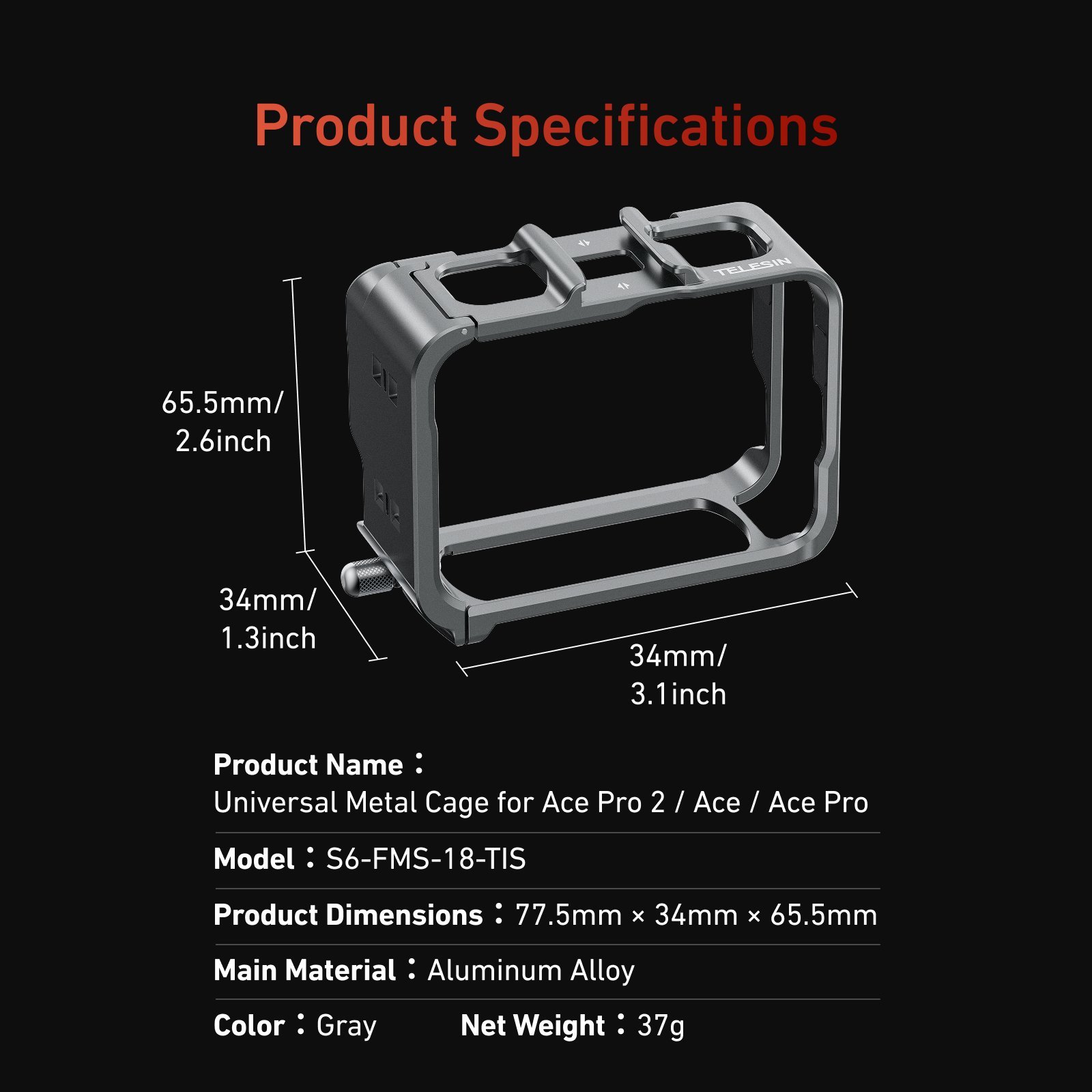 insta360 Ace Pro 2 Metal çerçeve