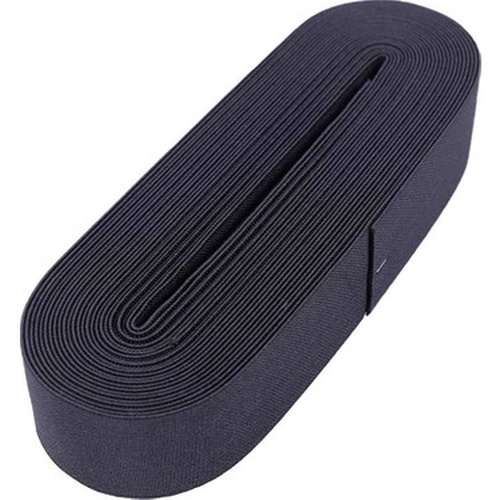 Siyah 4 cm genişliğinde yassı paça lastiği